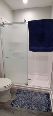 Large walk in shower