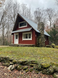 Front of chalet from the street