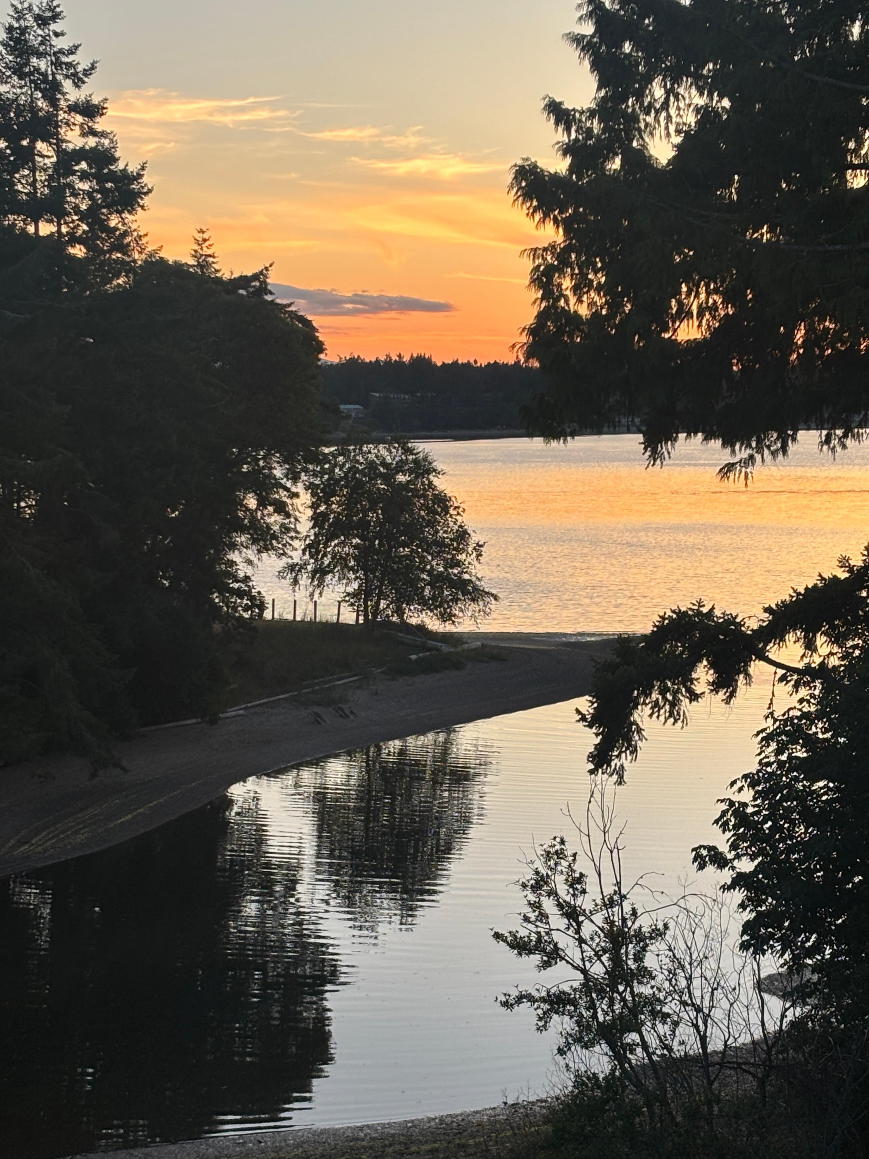 Sunset on the deck