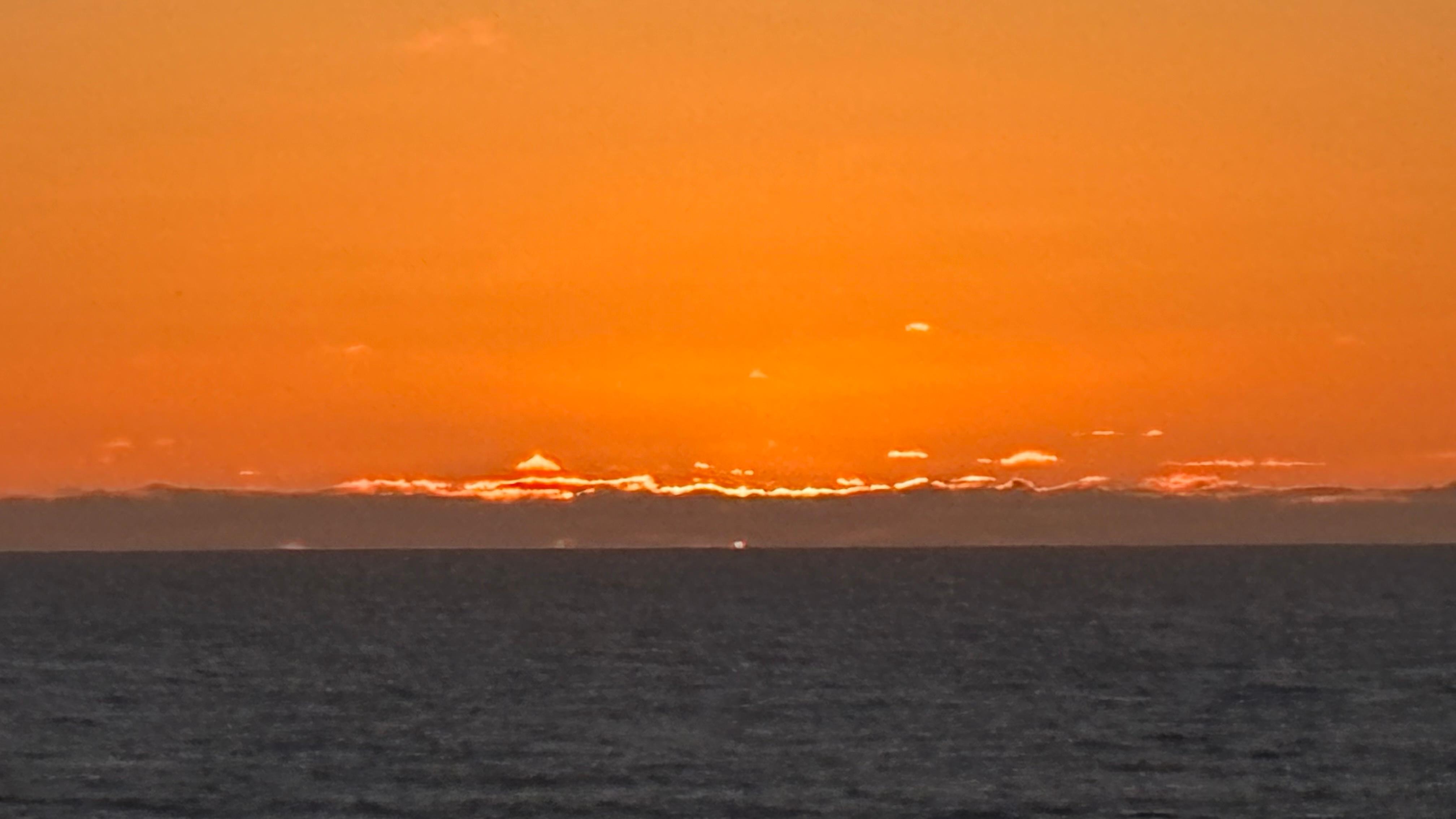 Sunset view from our room. 