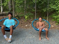 Even big kids loved swings