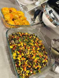 another picture from breakfast - one morning they offered the delicious stuffed peppers and that olive salad was incredible too!