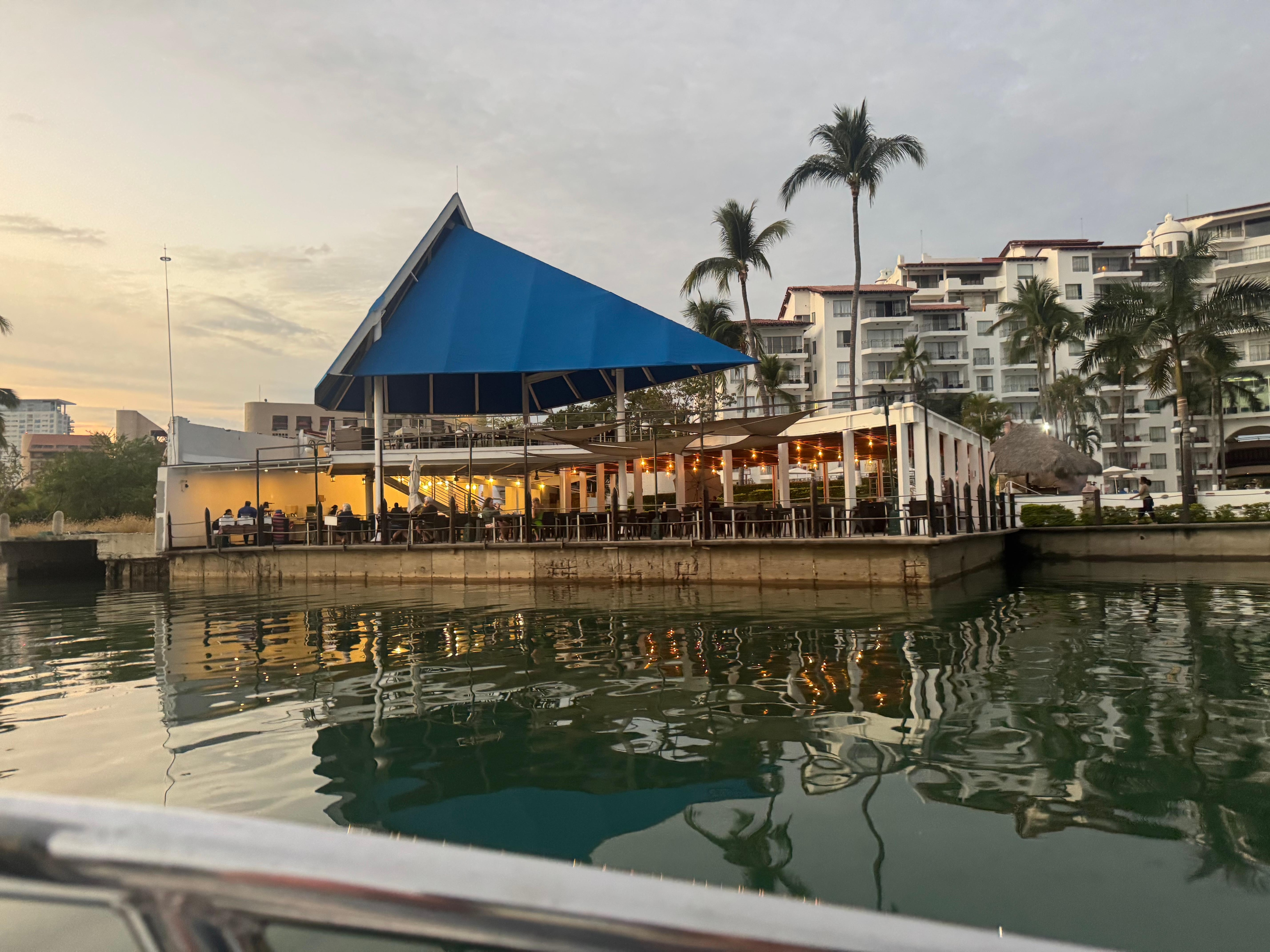 Main building eating area from Marina 