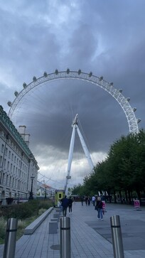 London Eye 2 short blocks away