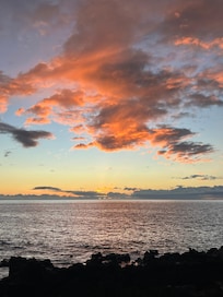 Sunset from the building lawn