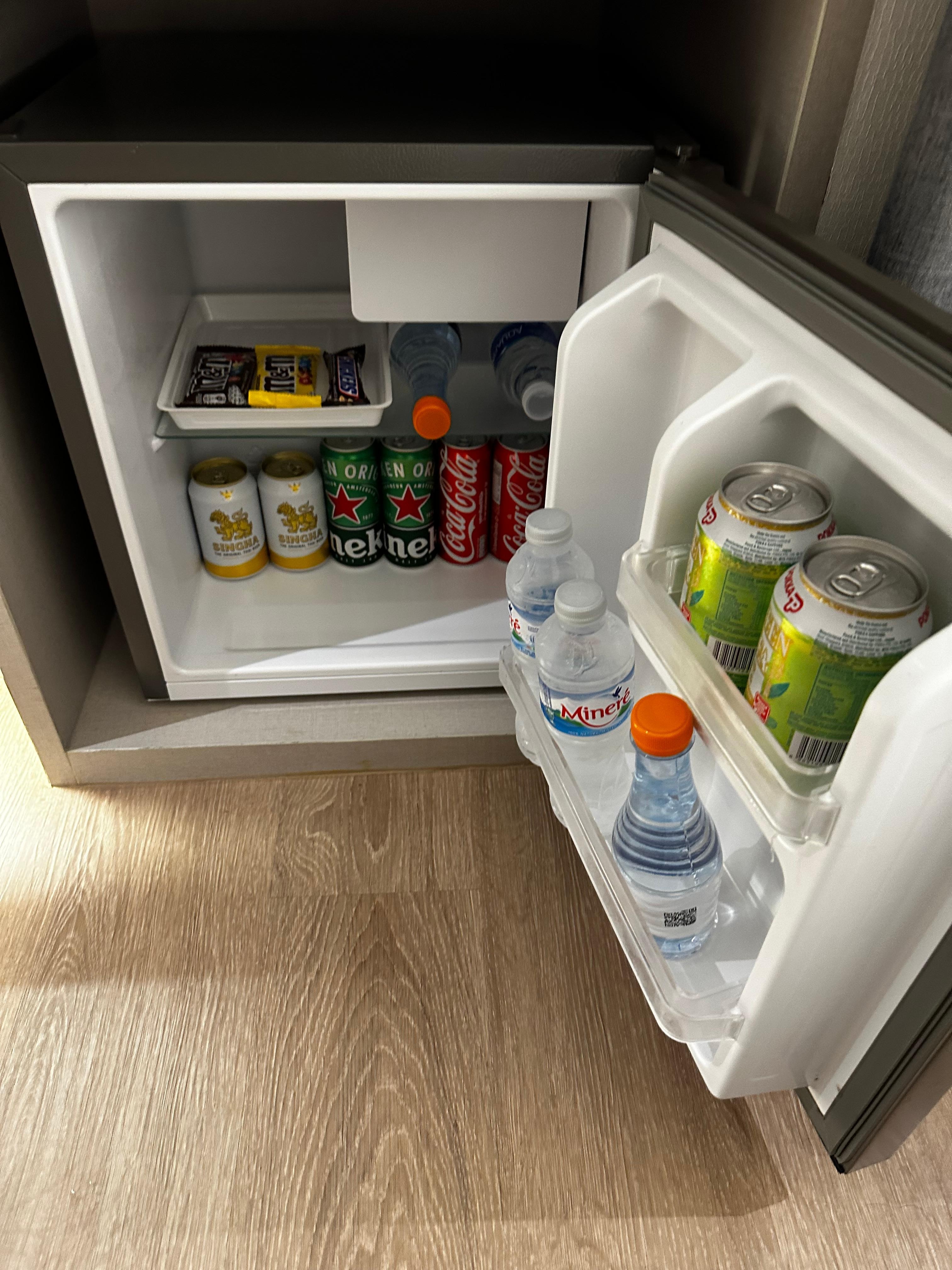 Well stocked refrigerator and very convenient! 