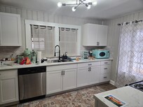 Kitchen with all the staples