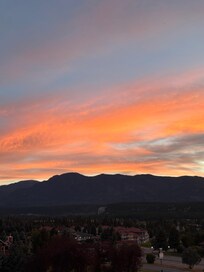 Amazing view of sunset from patio