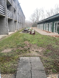 Outside play area for kids