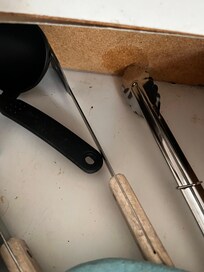 Dust and dirt in drawers