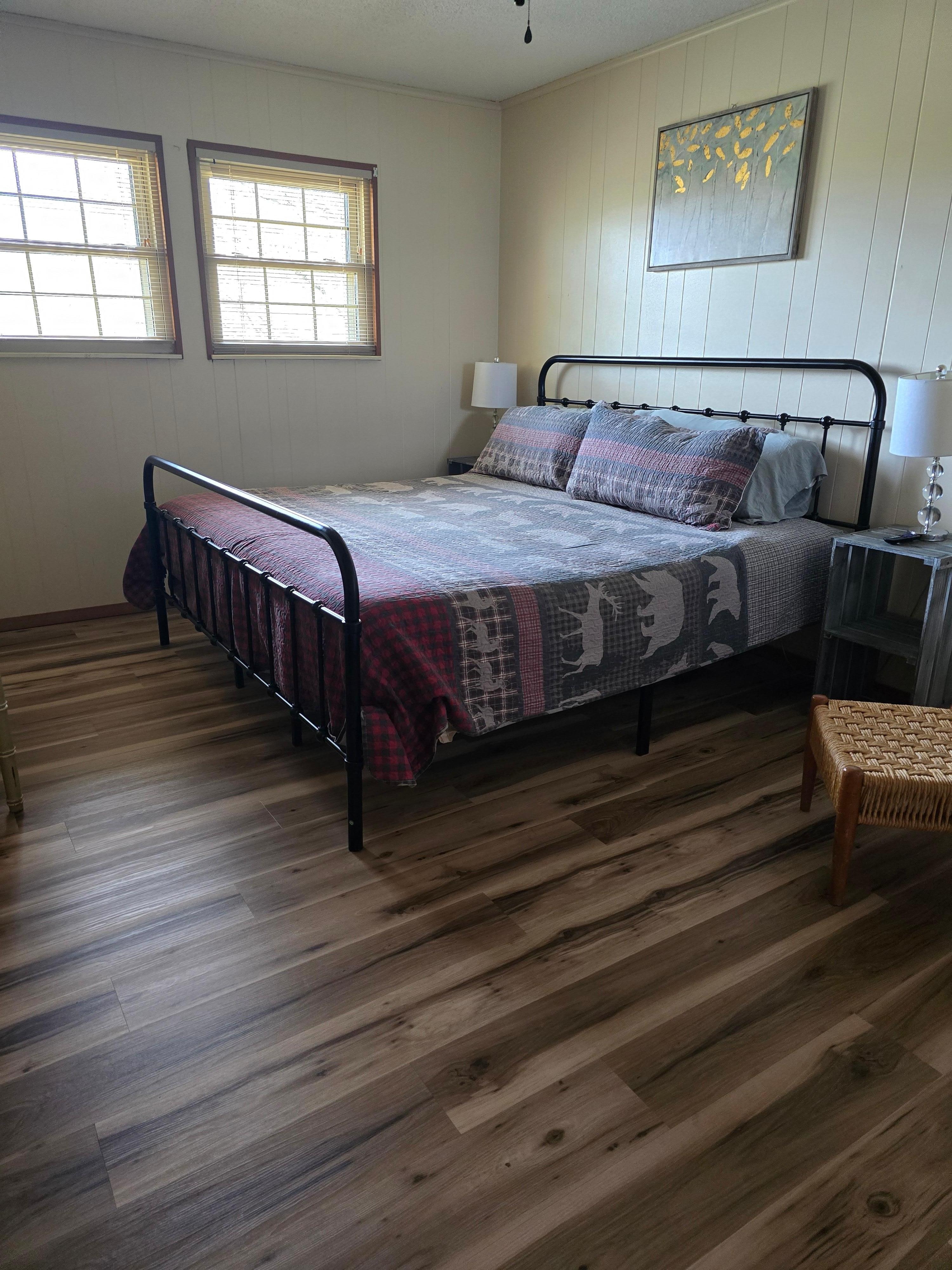 Clean spacious bedrooms