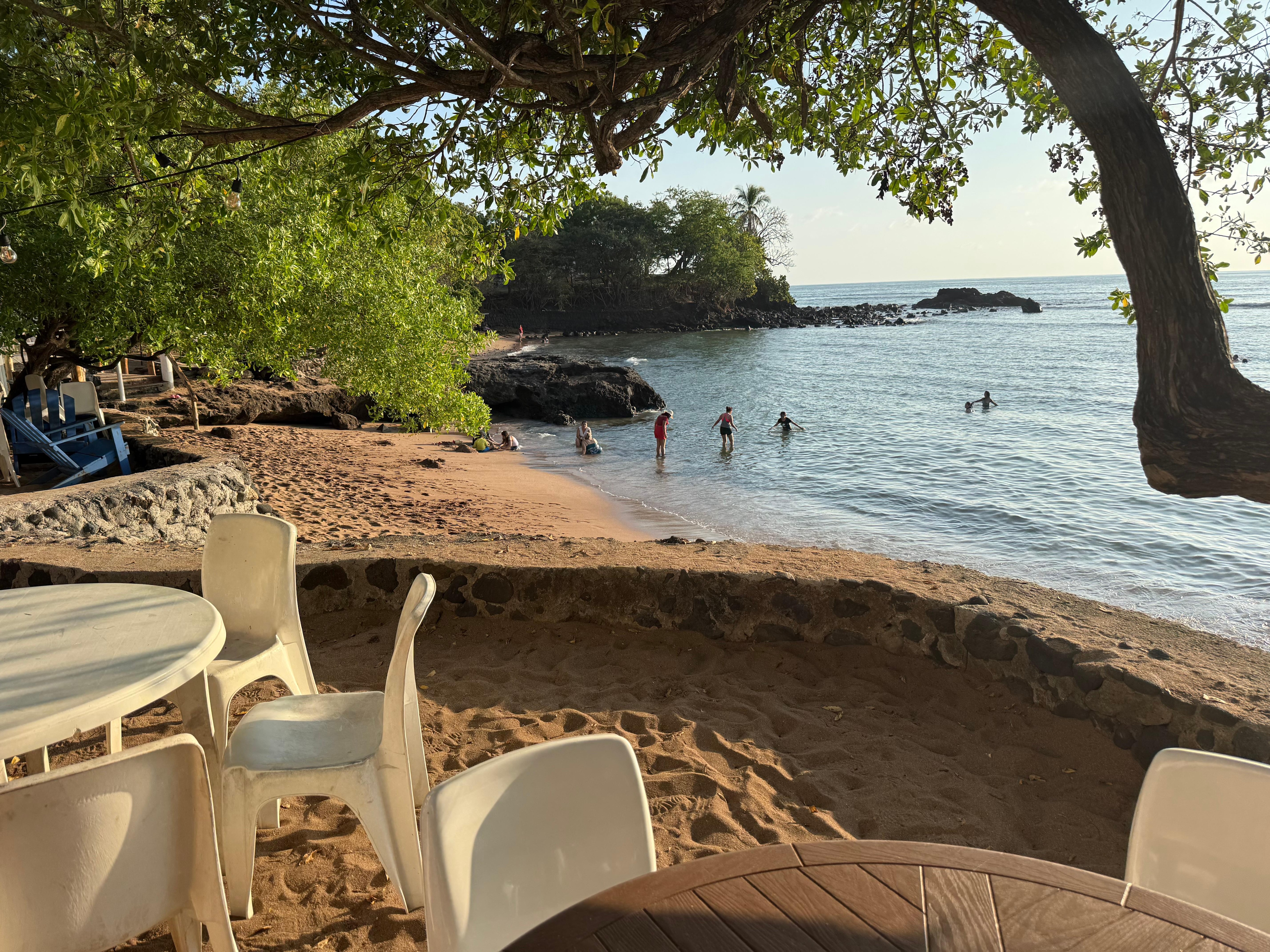 Arriving at the beach view