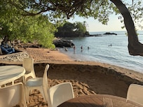 Arriving at the beach view