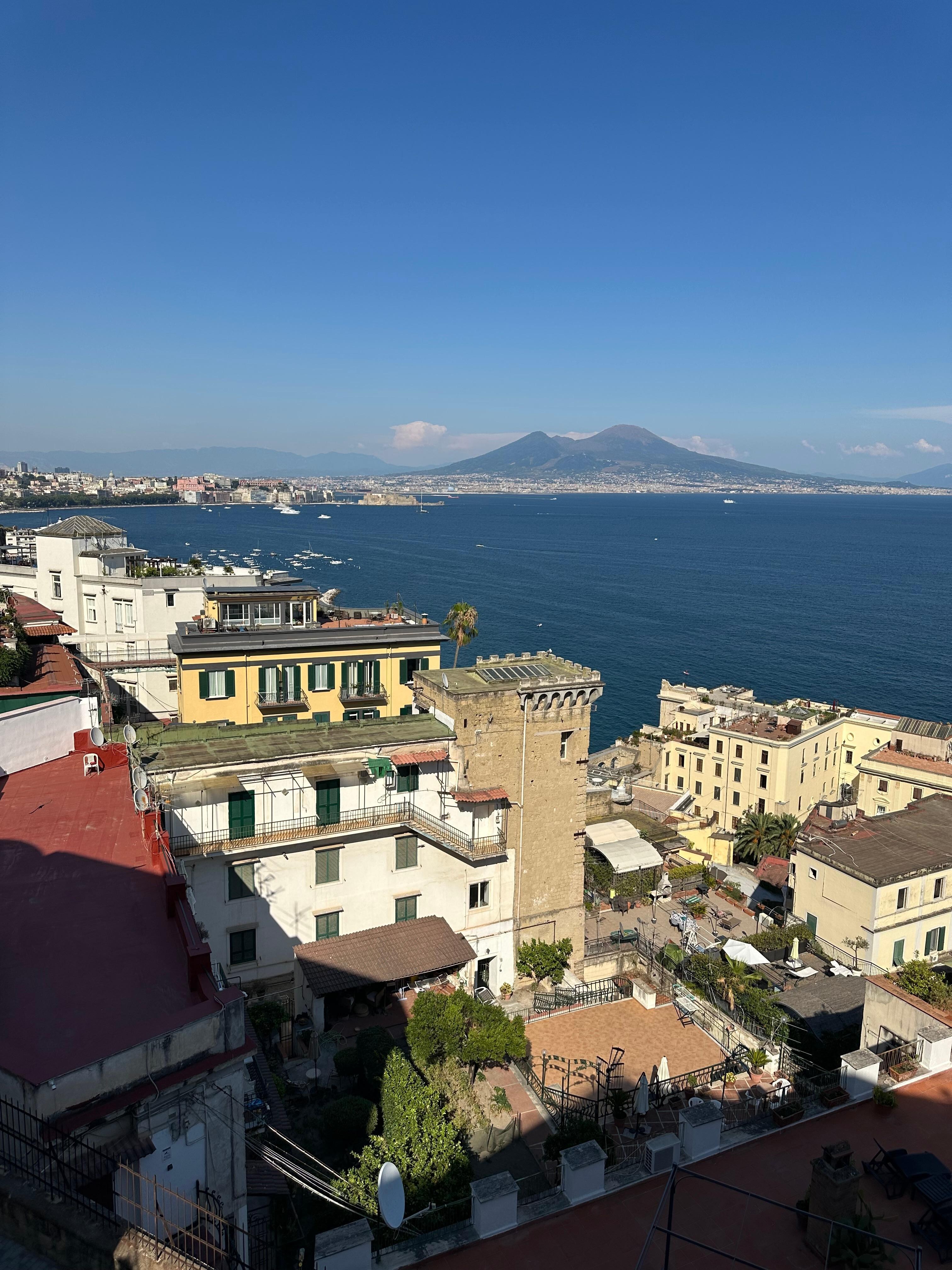 view from the balcony. 