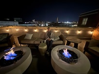 The roof top terrace