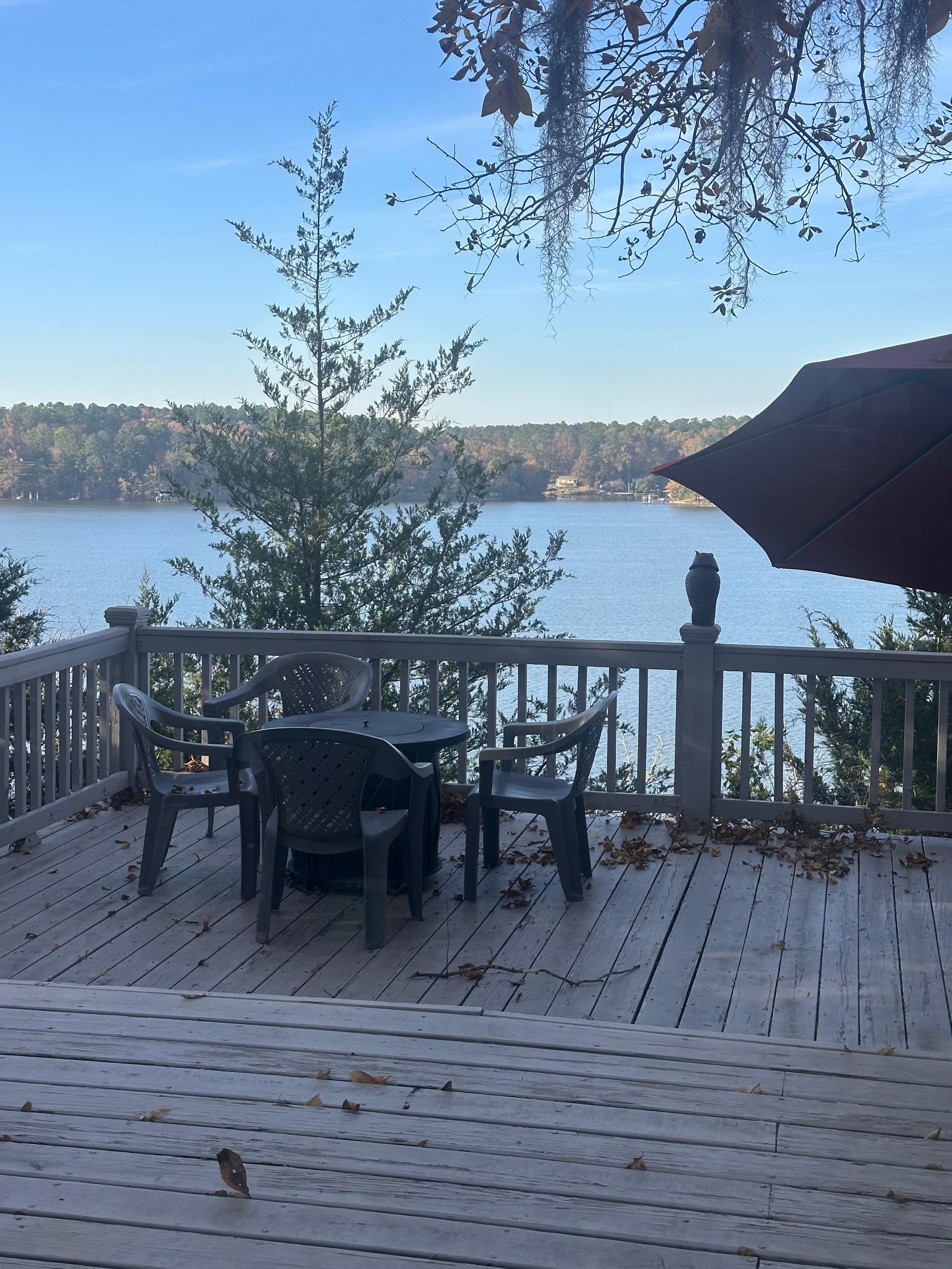 The view was beautiful. 