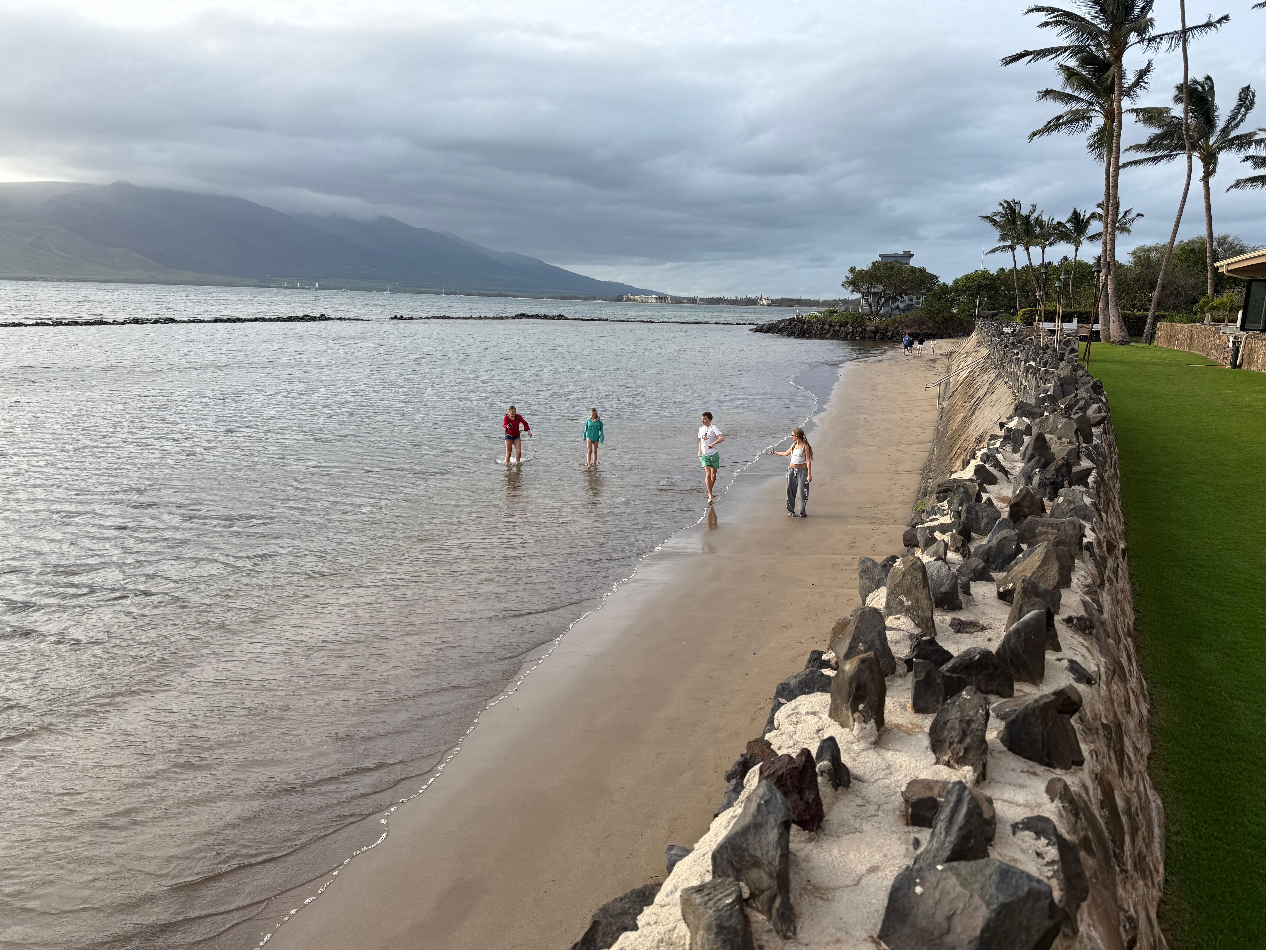 Ancient Fishpond and beach area in front of the condo.