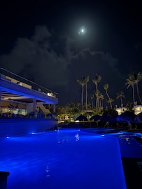 Moonlight stroll on property.
