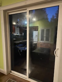 Sliding door was filthy