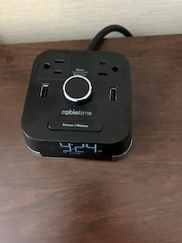 Great alarm clock with multiple charging ports.