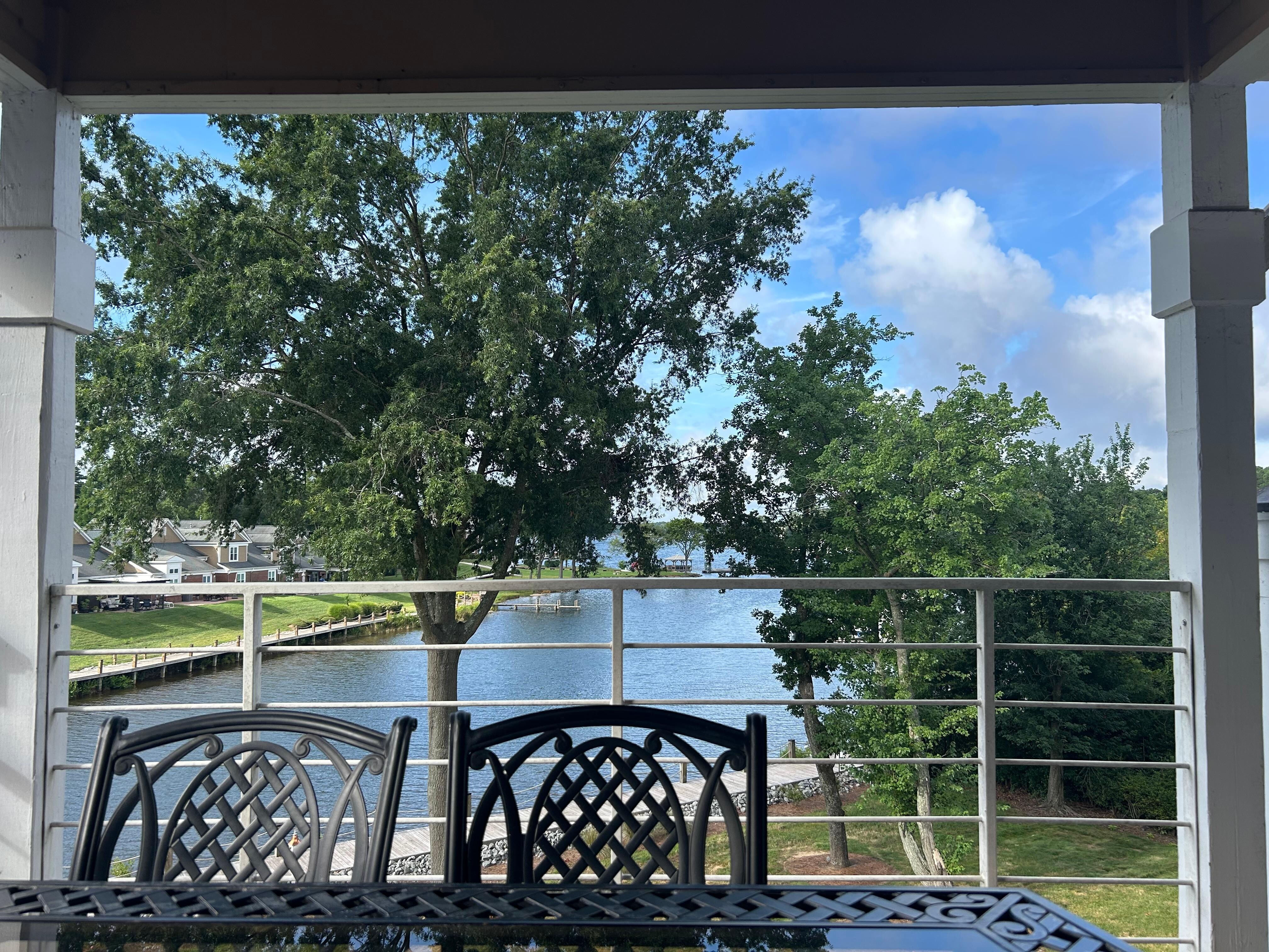 View from the outdoor space - great for morning coffee!!