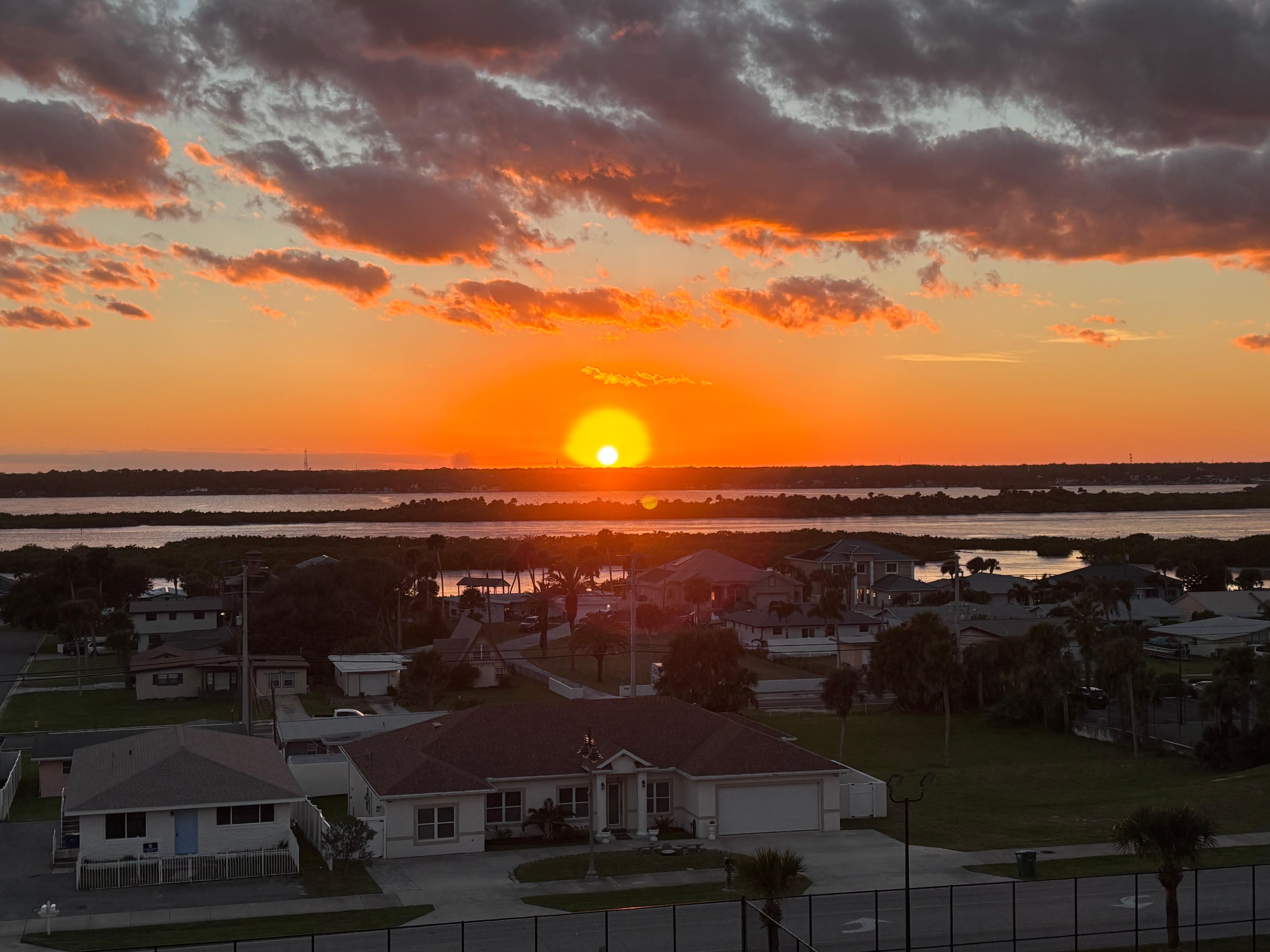 Sunset from back deck 