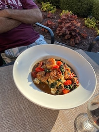 My husband’s shrimp and grits!