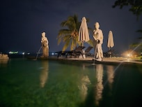 evening by the pool