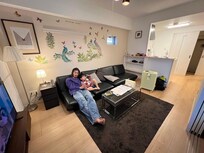 ソファーベッド2台となっていましたが、使い方が分からず、ダブル布団を敷いて使いました。