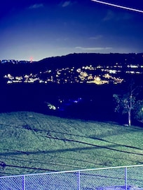 Quite evening front patio