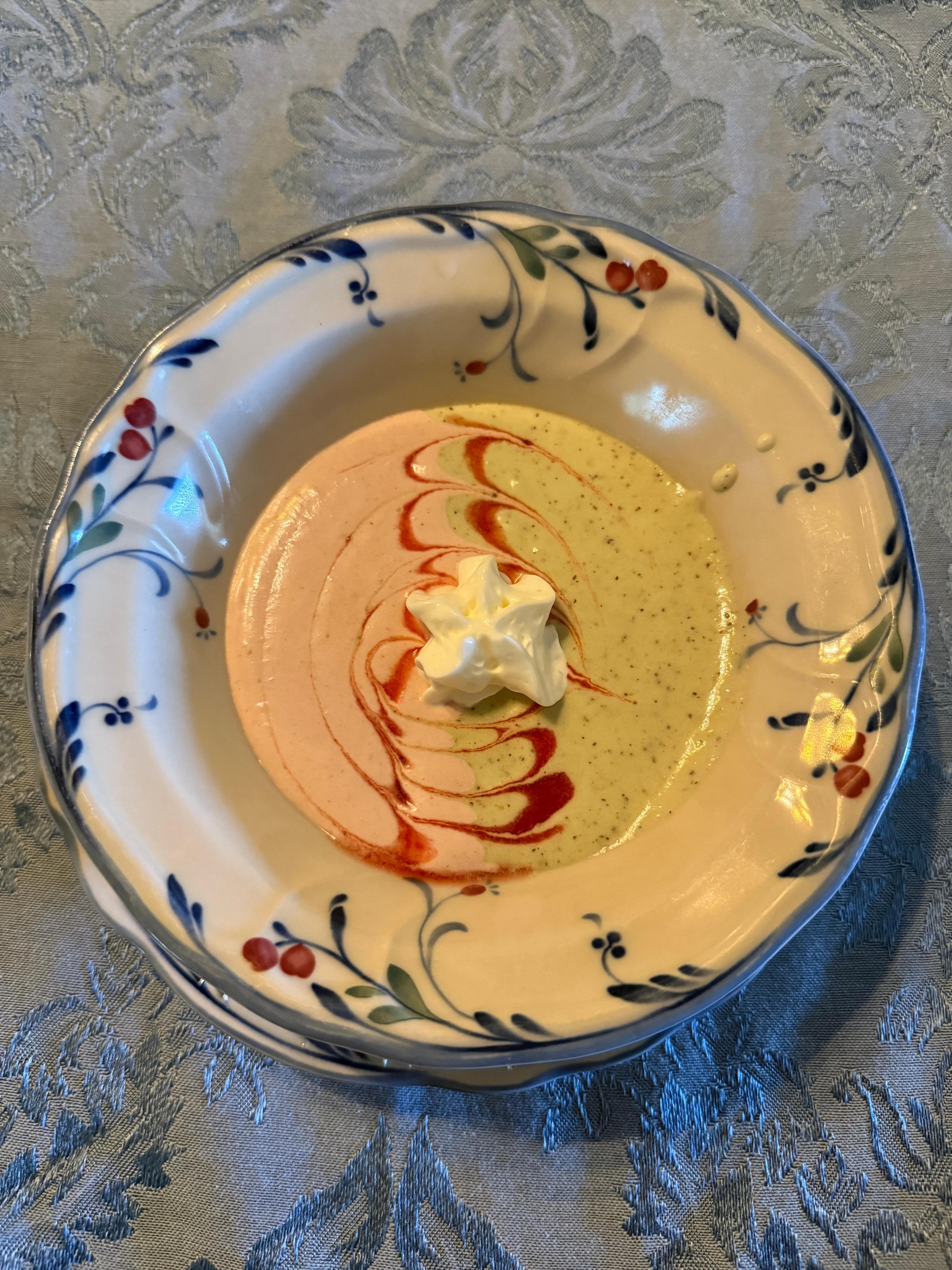 Kiwi & strawberry bisque