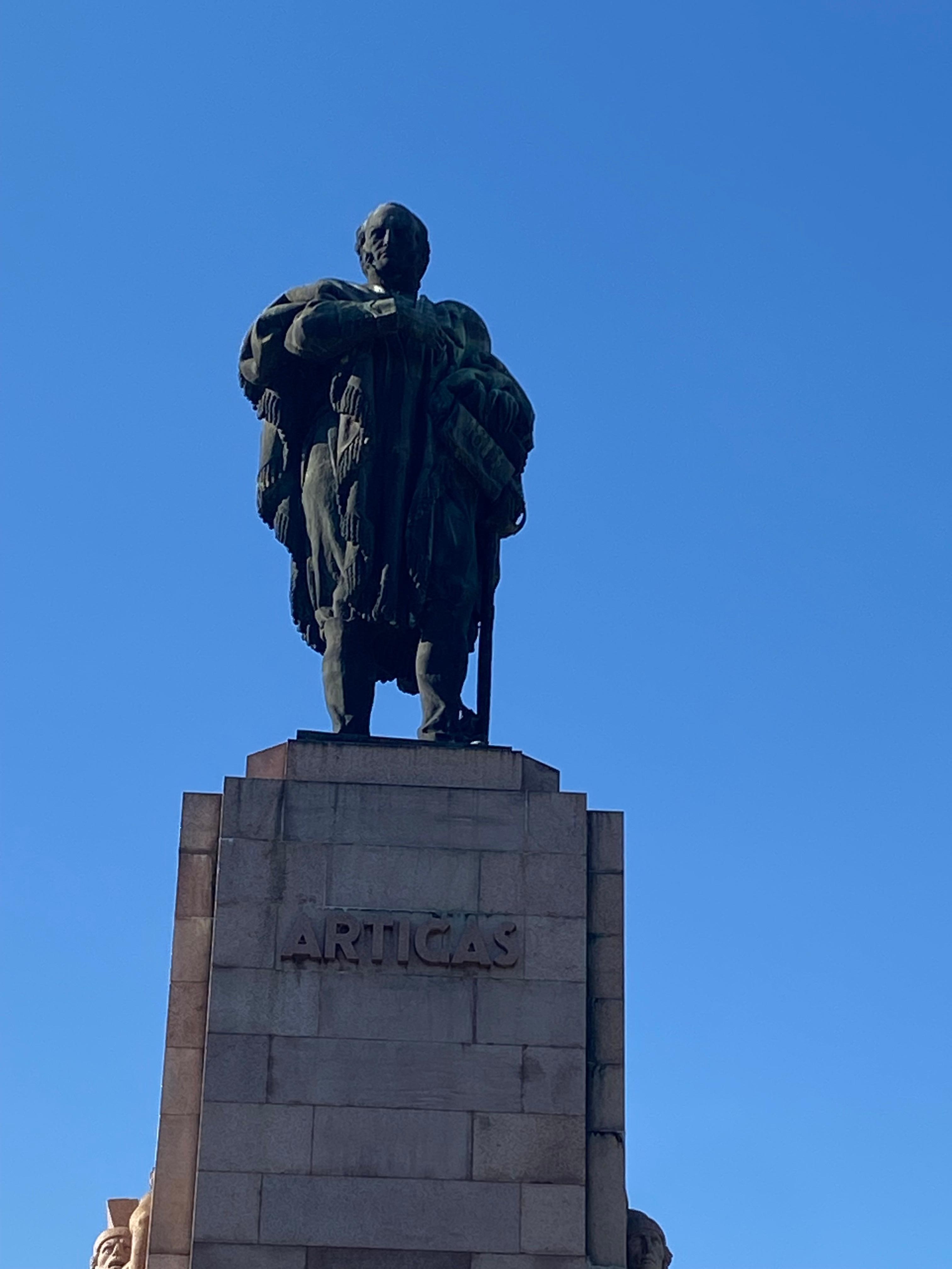 Many statues in the area