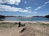 One of many beautiful local beaches