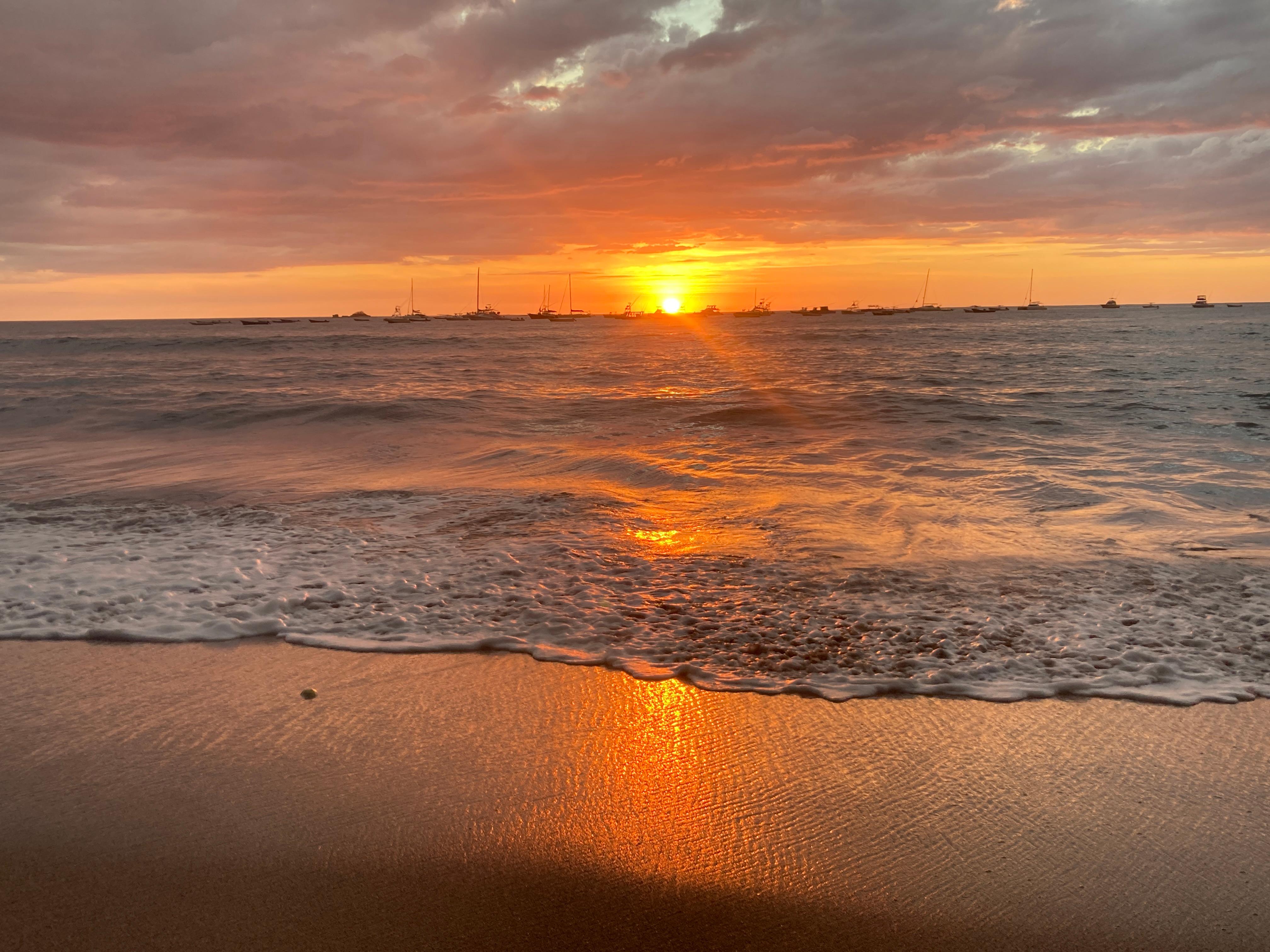 Sunset view from the private space