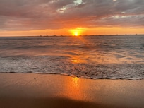 Sunset view from the private space