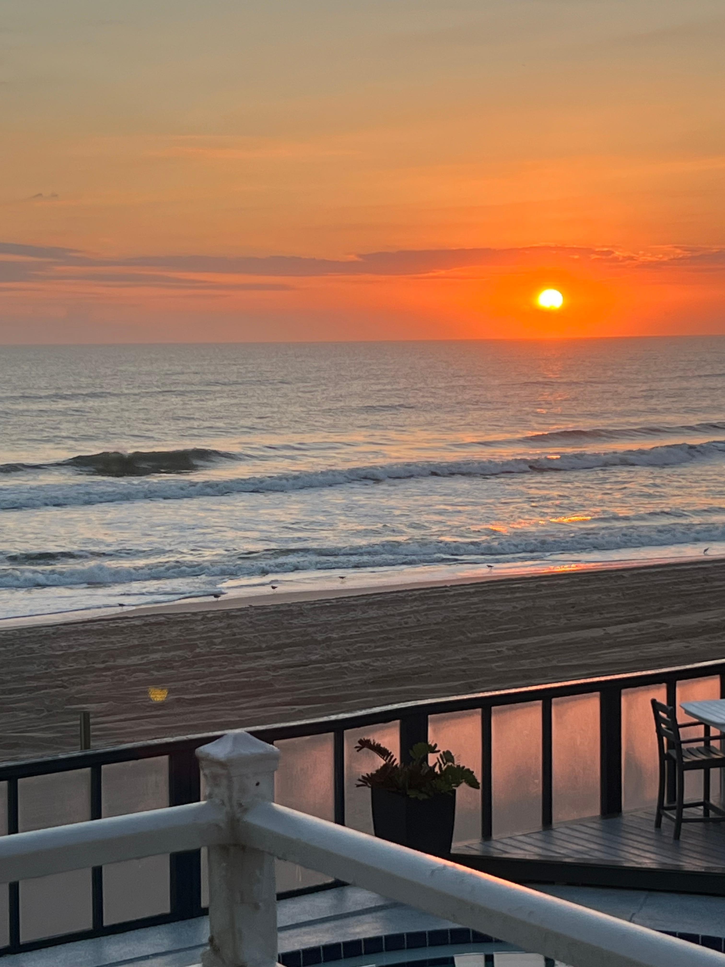 Sunrise on the deck