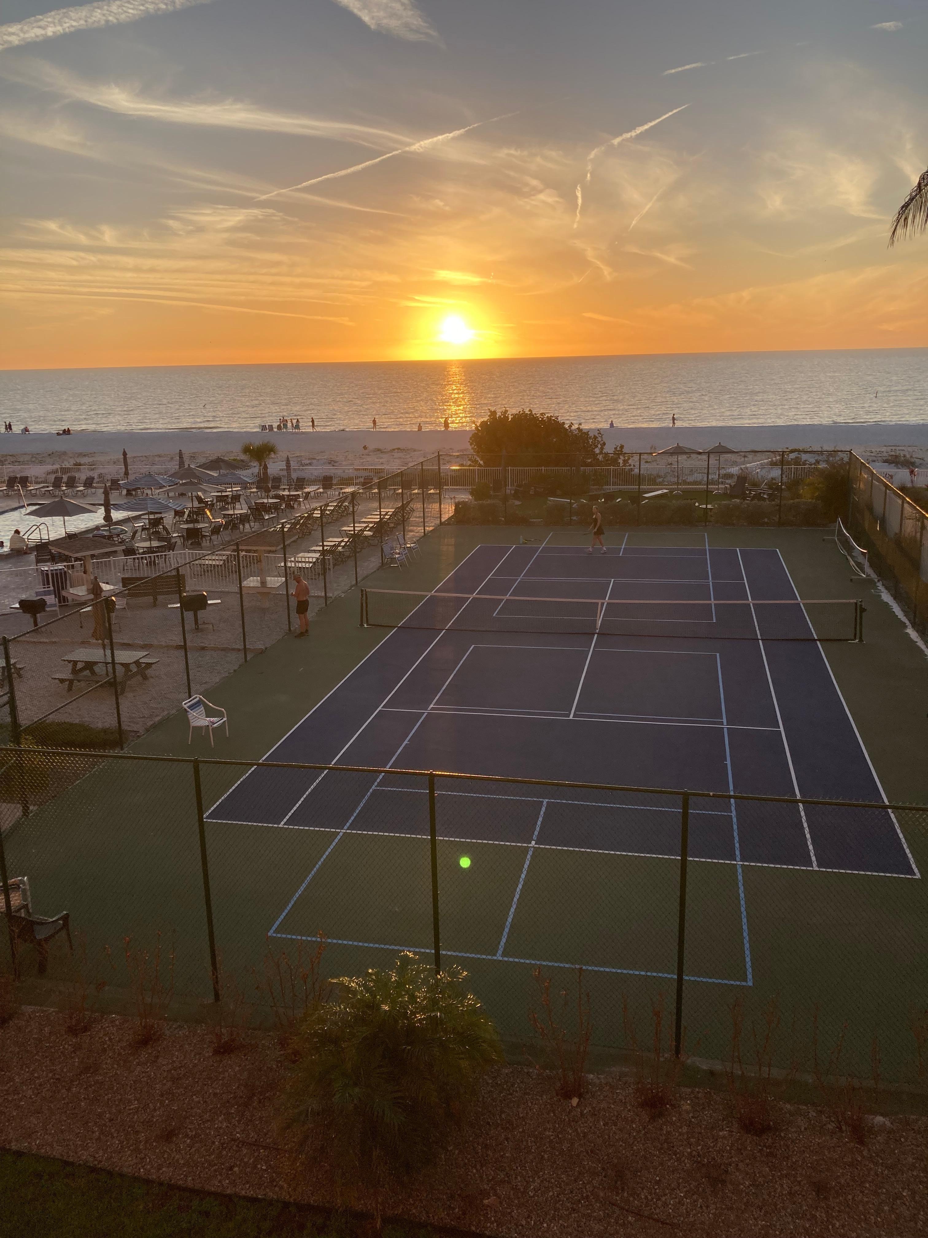 View from our private balcony 