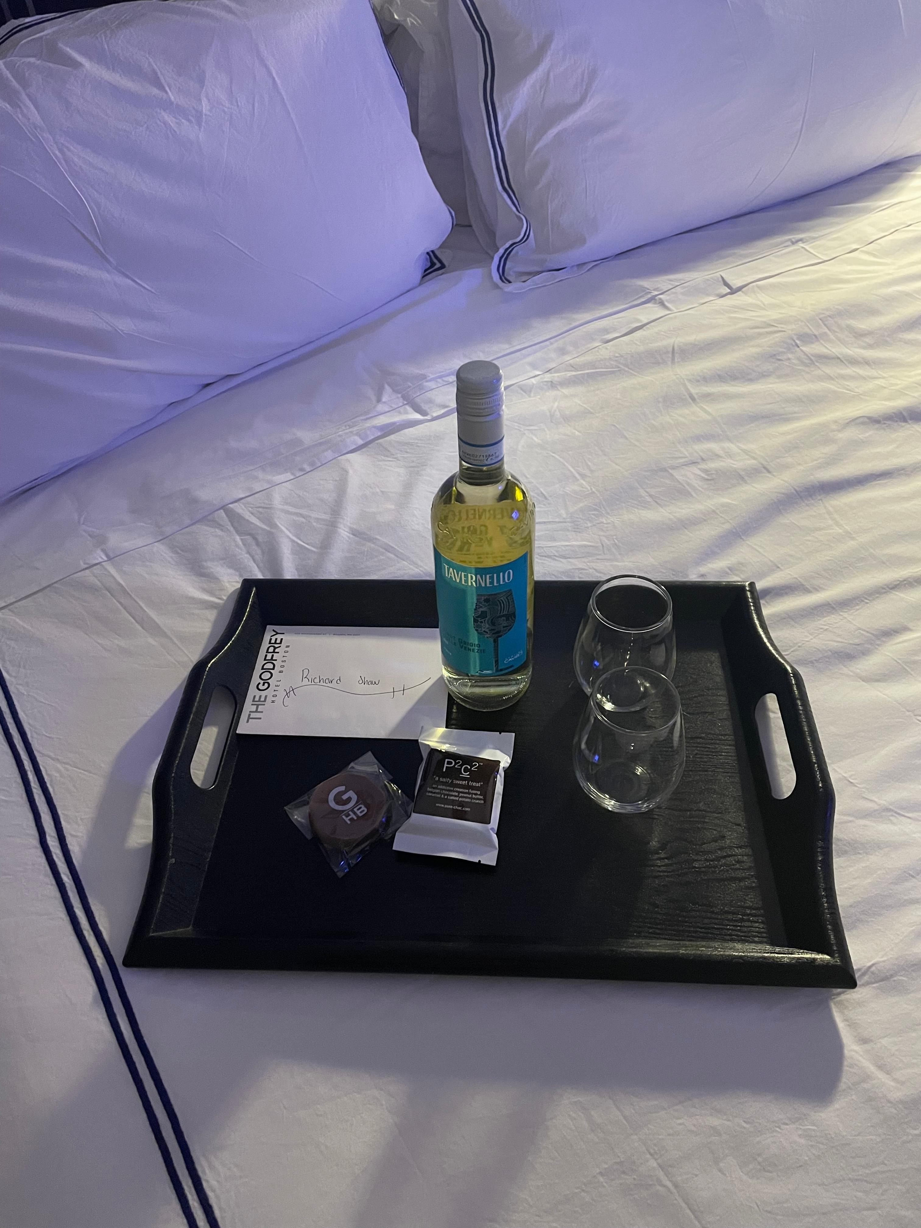 Anniversary gift sent from staff to our room.