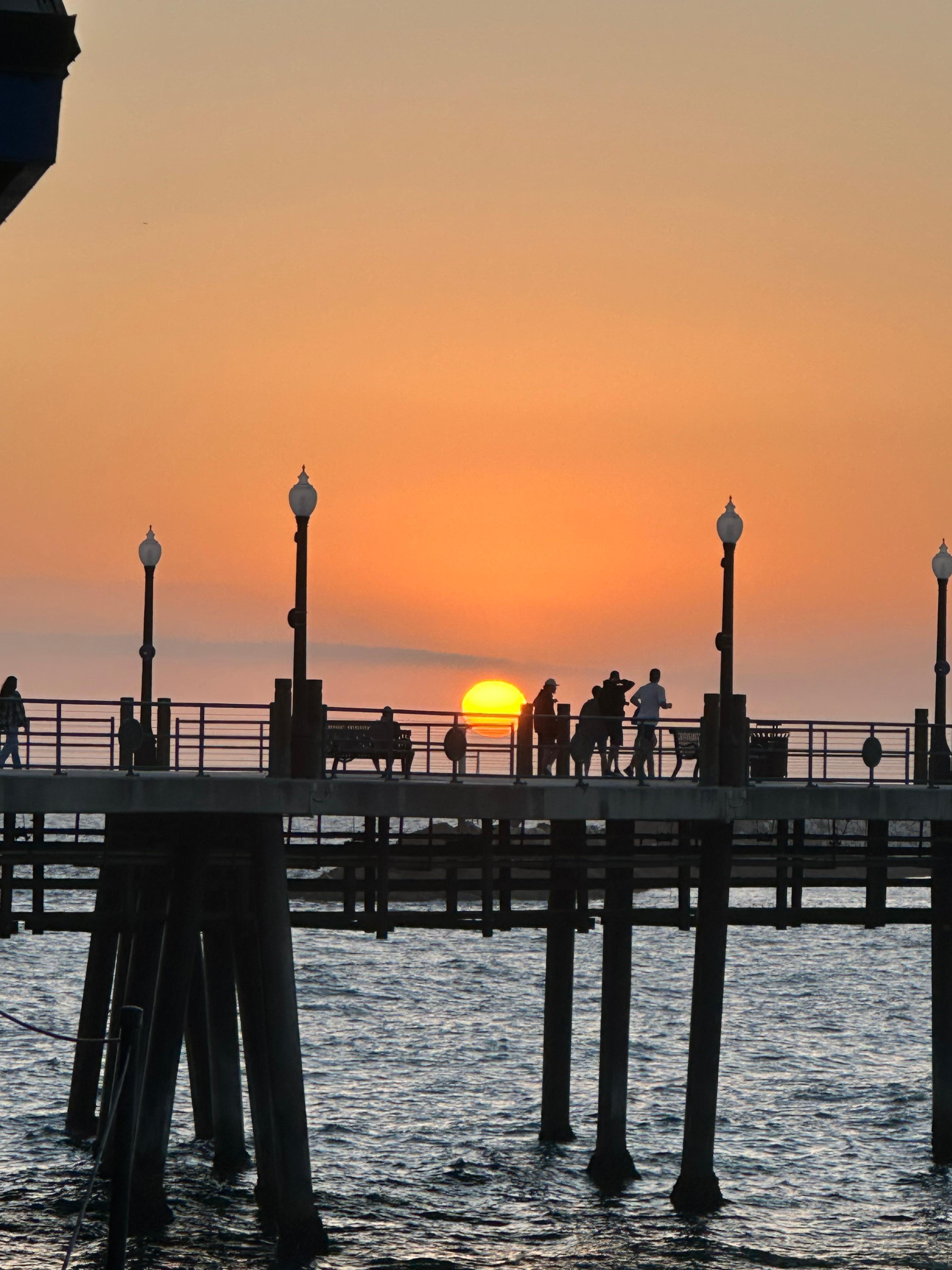 Sunset at the pier.