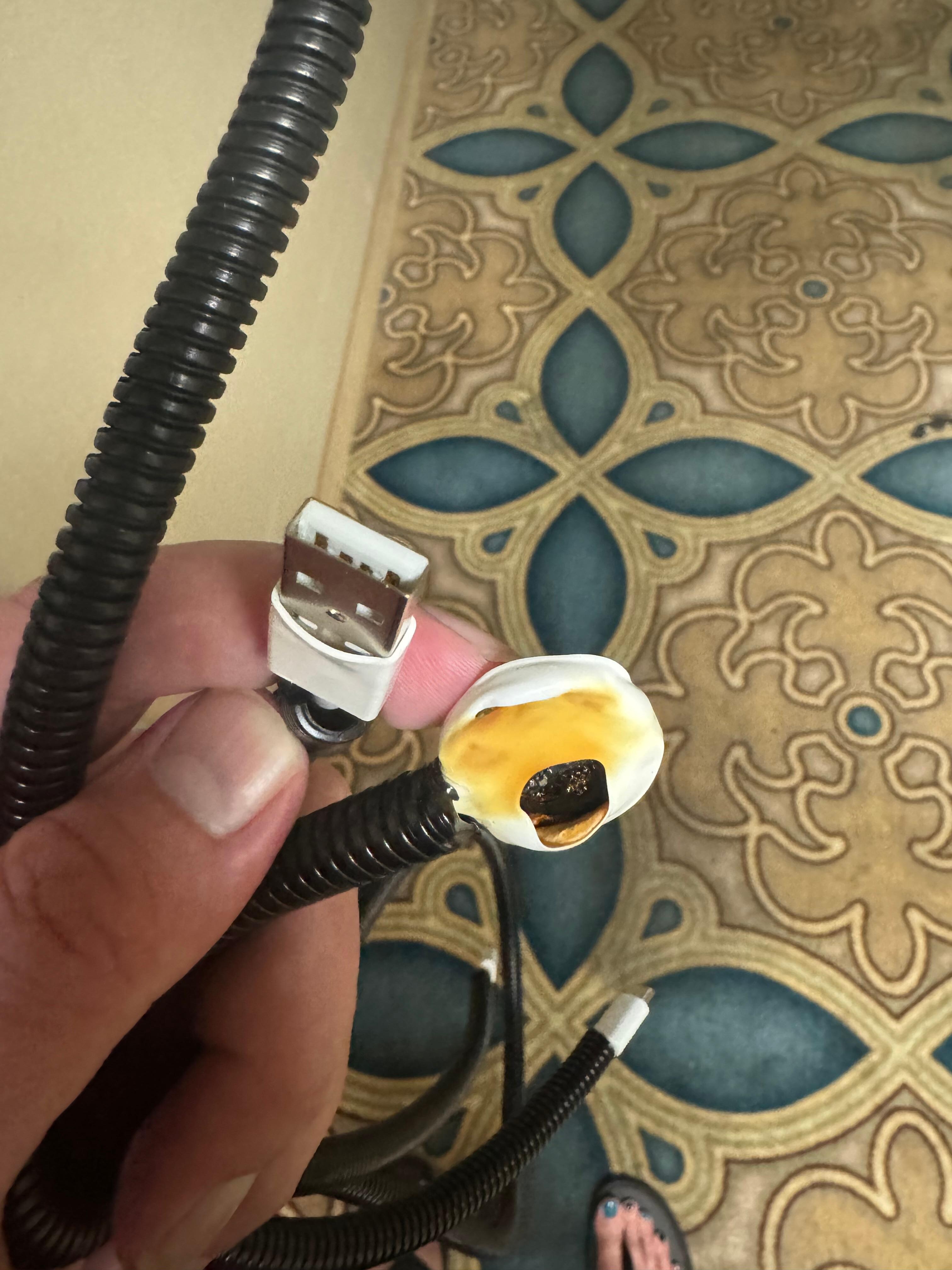 Melted charger