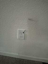 Broken socket cover