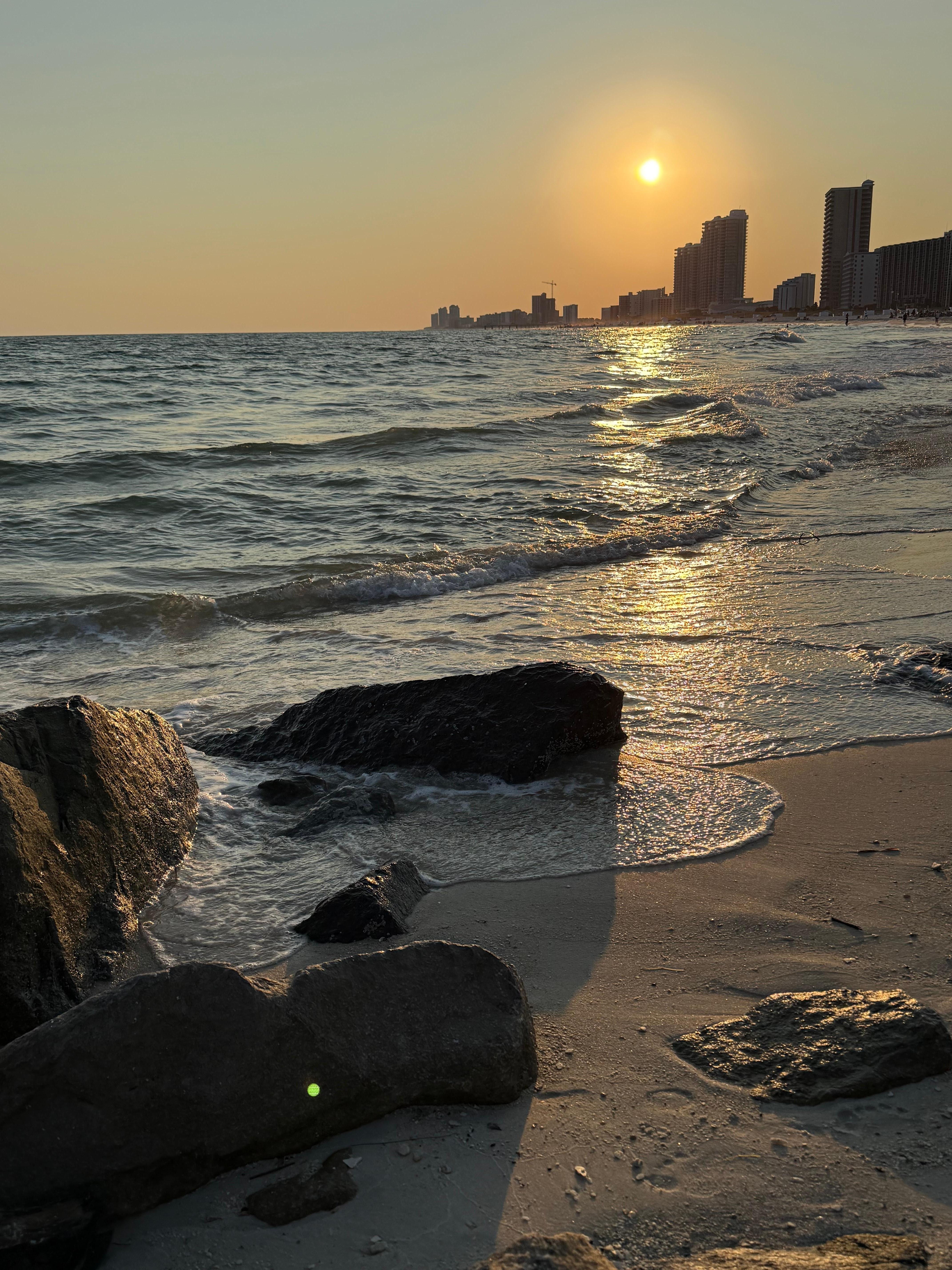 Evening beach walk to the jetty!