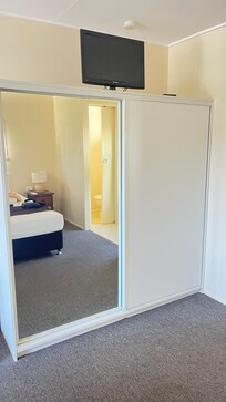Bedroom wardrobe and TV