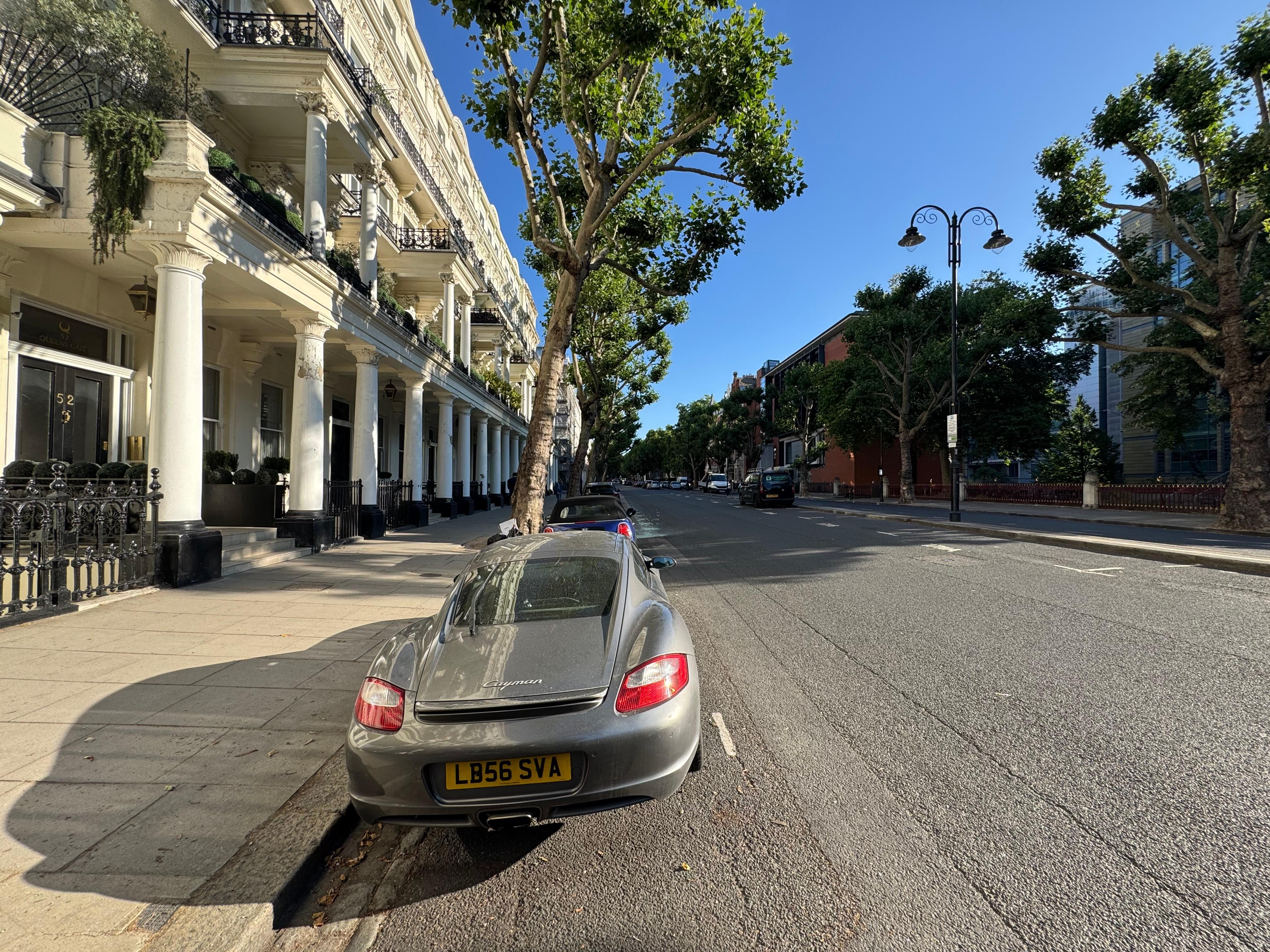 Street in front of flat