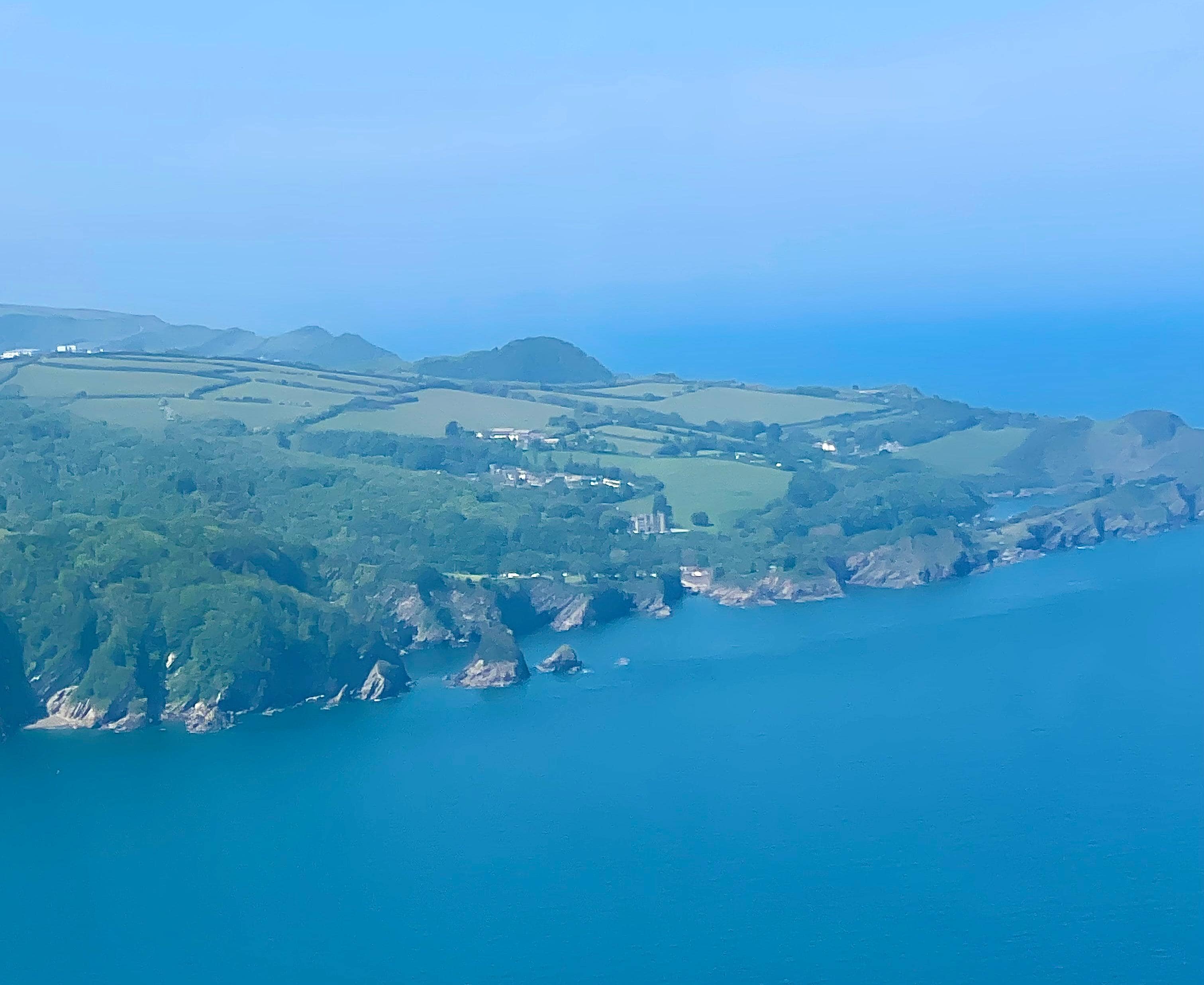This is the coastline location of the property. 