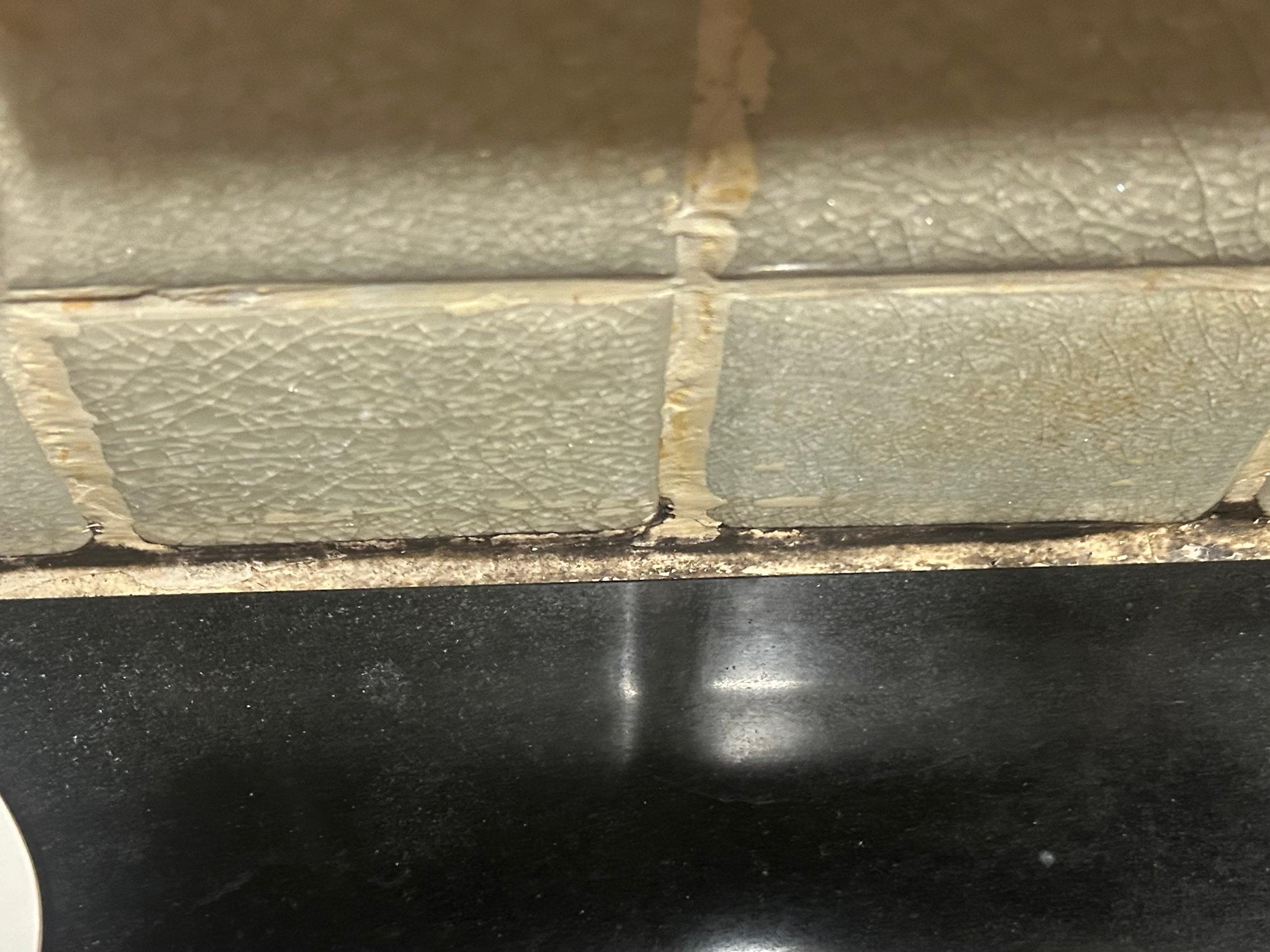 Mold in the bathroom. 