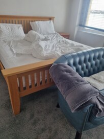 Bed already slept in