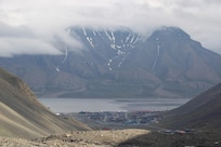 Blick auf Longyearbyen