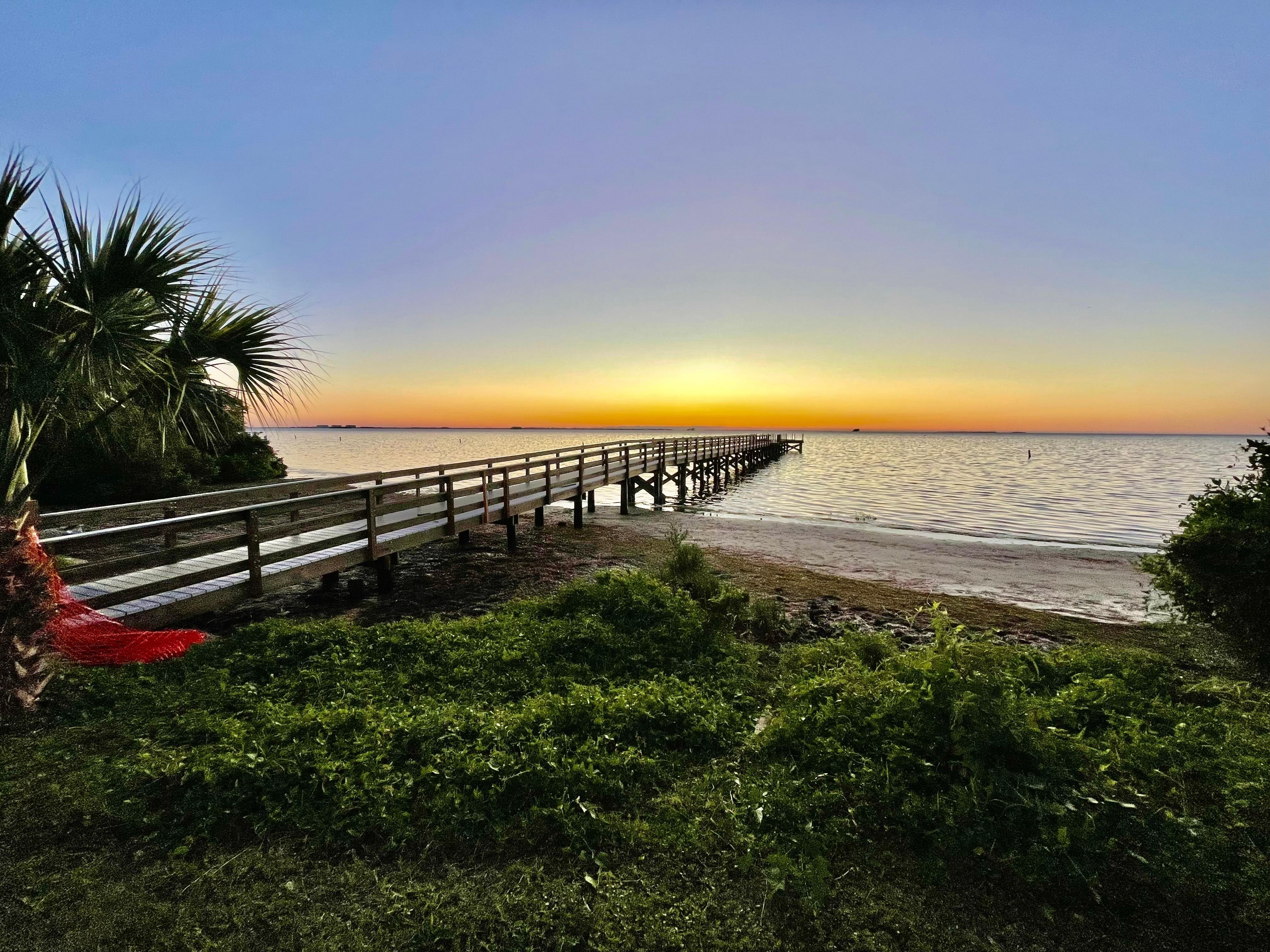 Crystal Beach’s pier that is nearly filled repaired after Helena did a number on it. 