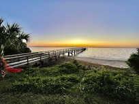 Crystal Beach’s pier that is nearly filled repaired after Helena did a number on it.